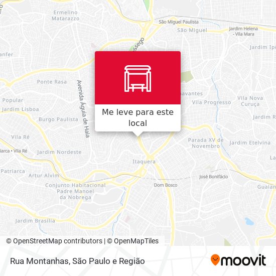 Rua Montanhas mapa