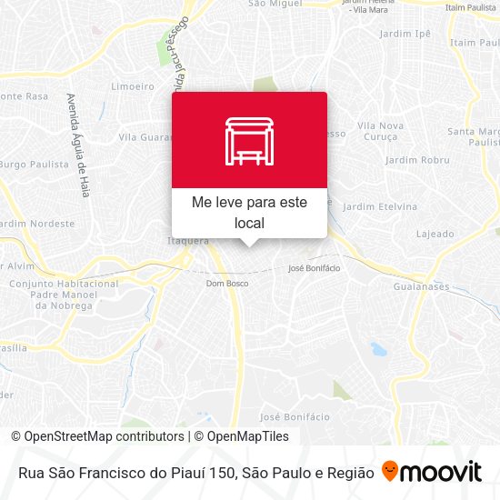 Rua São Francisco do Piauí 150 mapa