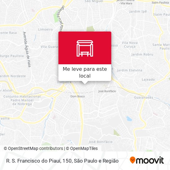 R. S. Francisco do Piauí, 150 mapa