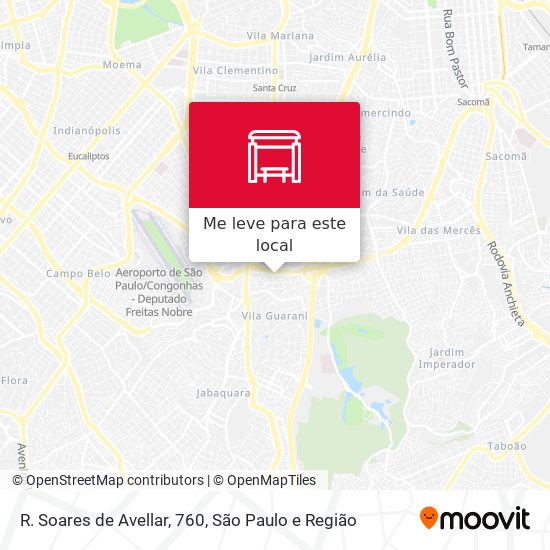 R. Soares de  Avellar, 760 mapa
