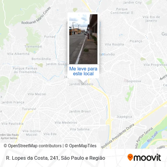 R. Lopes da Costa, 241 mapa