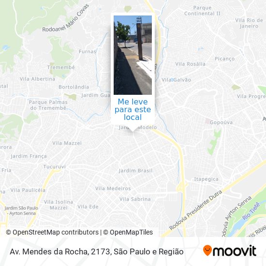 Av. Mendes da Rocha, 2173 mapa