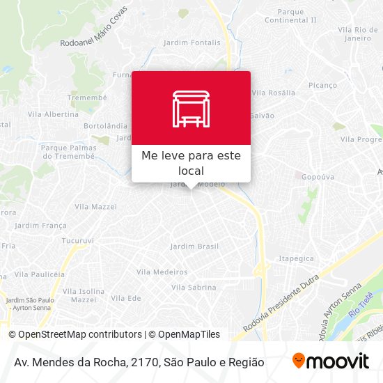 Av. Mendes da Rocha, 2170 mapa