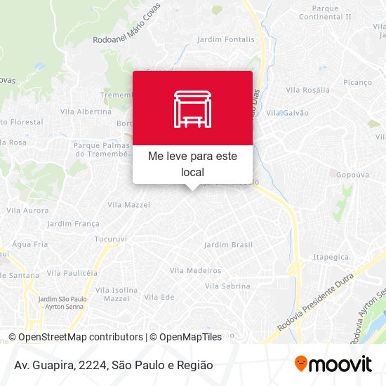 Av. Guapira, 2224 mapa