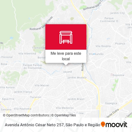 Avenida Antônio César Neto 257 mapa