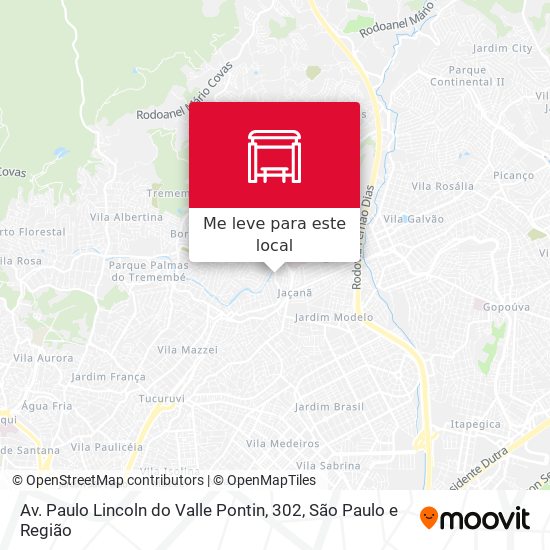 Av. Paulo Lincoln do Valle Pontin, 302 mapa