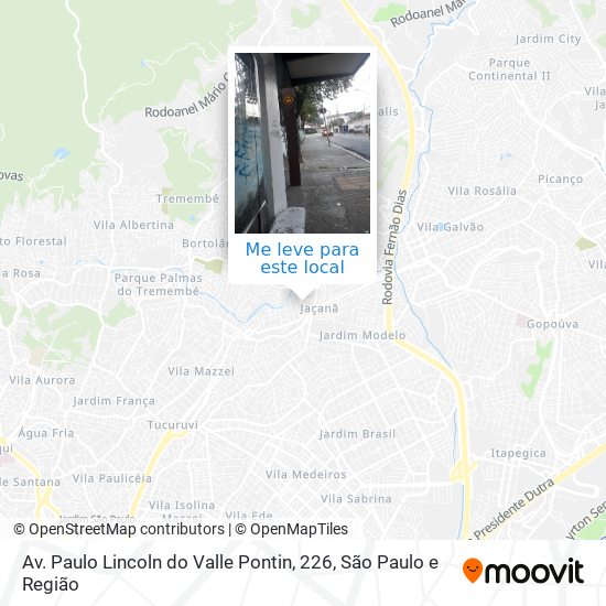 Av. Paulo Lincoln do Valle Pontin, 226 mapa