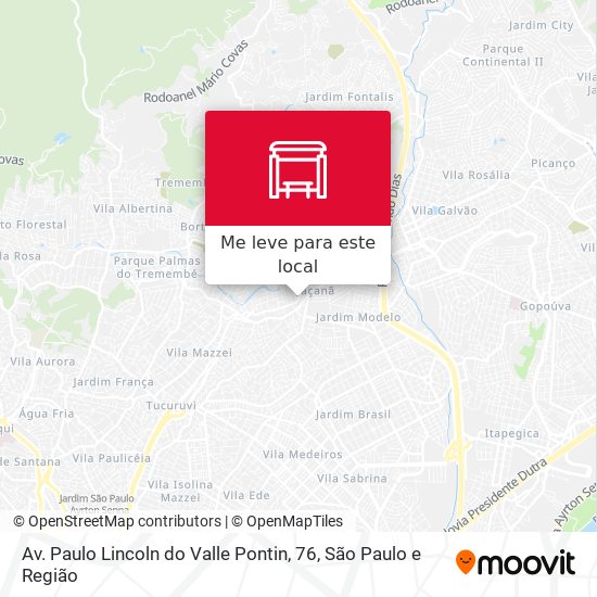 Av. Paulo Lincoln do Valle Pontin, 76 mapa