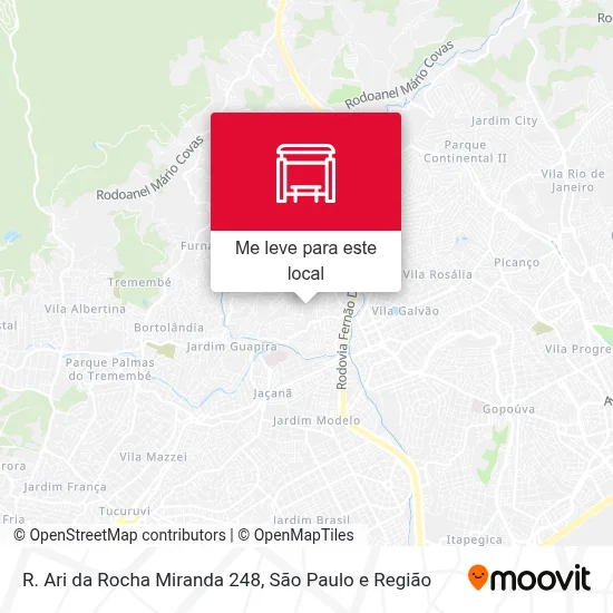 R. Ari da Rocha Miranda 248 mapa