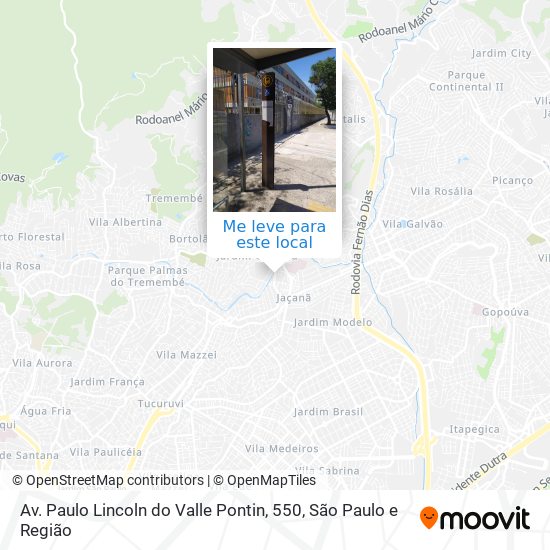 Av. Paulo Lincoln do Valle Pontin, 550 mapa