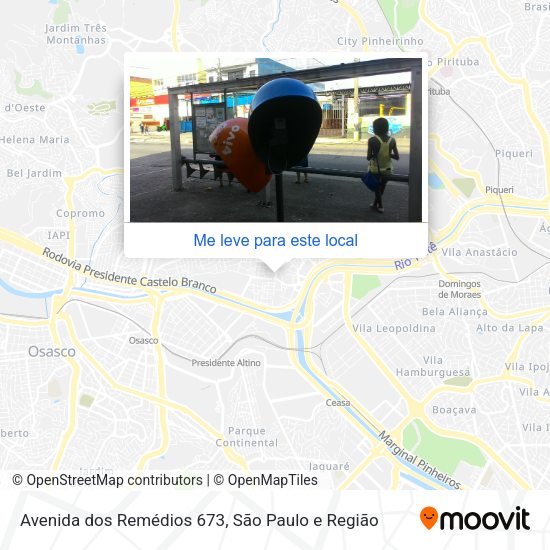 Avenida dos Remédios 673 mapa