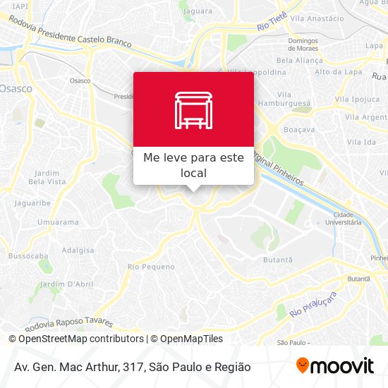 Av. Gen. Mac Arthur, 317 mapa