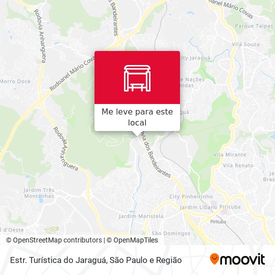 Estr. Turística do Jaraguá mapa