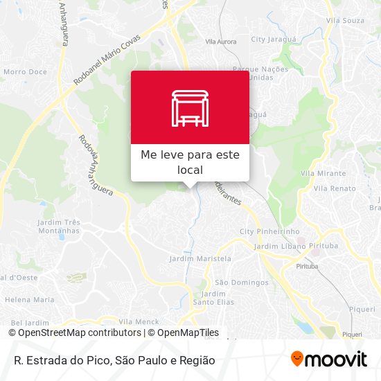 R. Estrada do Pico mapa