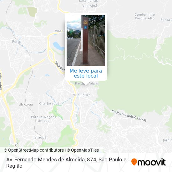 Av. Fernando Mendes de Almeida, 874 mapa