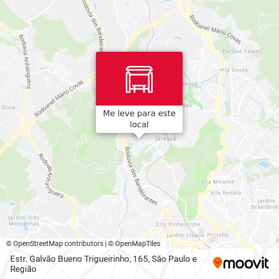 Estr. Galvão Bueno Trigueirinho, 165 mapa