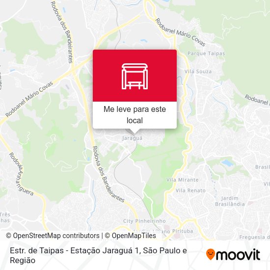 Estr. de Taipas - Estação Jaraguá 1 mapa