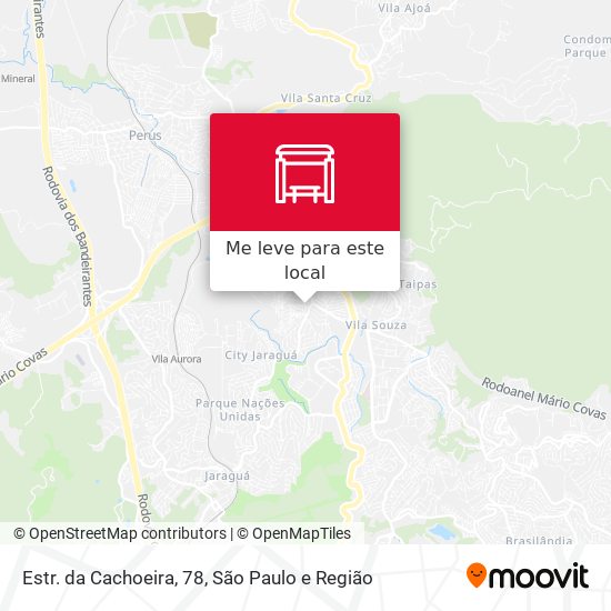 Estr. da Cachoeira, 78 mapa