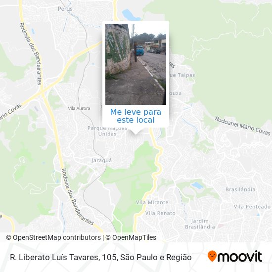 R. Liberato Luís Tavares, 105 mapa
