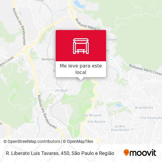 R. Liberato Luís Tavares, 450 mapa