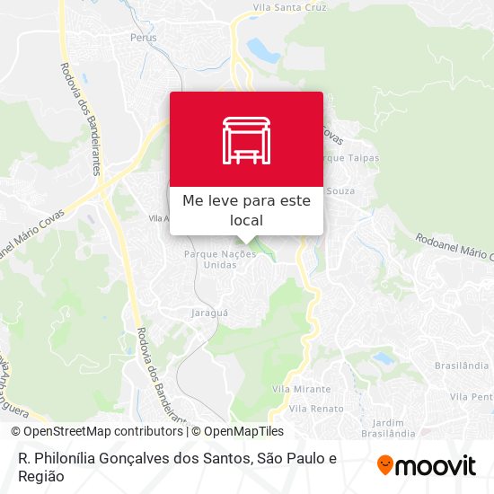 R. Philonília Gonçalves dos Santos mapa
