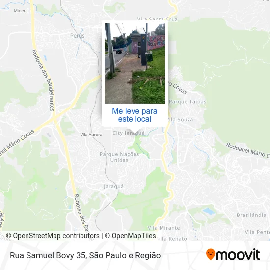 Rua Samuel Bovy 35 mapa