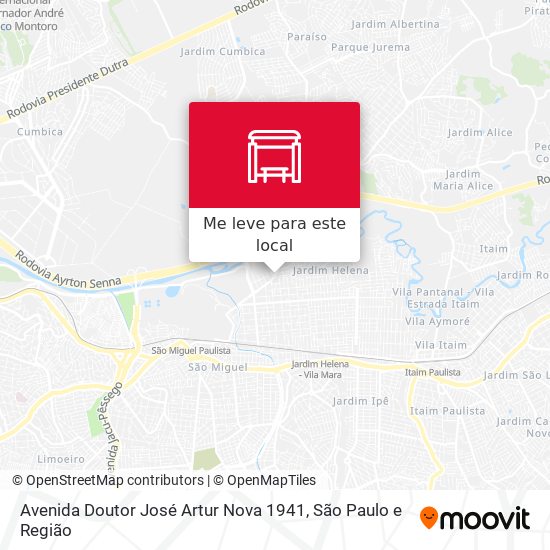 Avenida Doutor José Artur Nova 1941 mapa