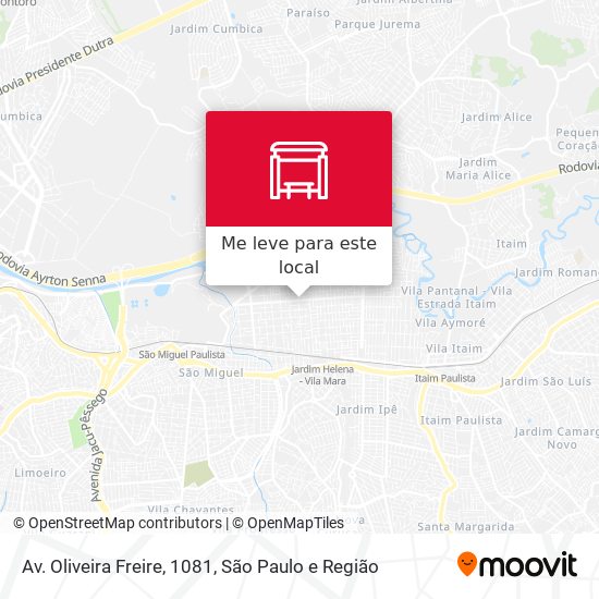 Av. Oliveira Freire, 1081 mapa