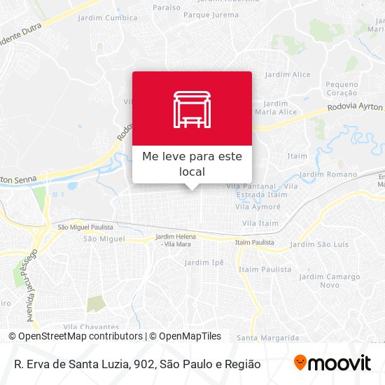 R. Erva de Santa Luzia, 902 mapa