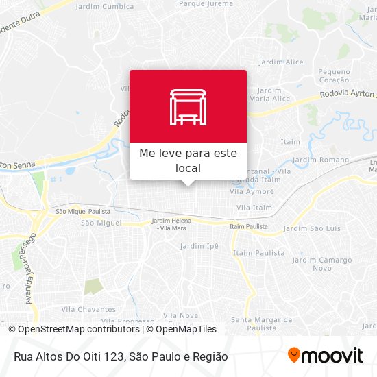 Rua Altos Do Oiti 123 mapa
