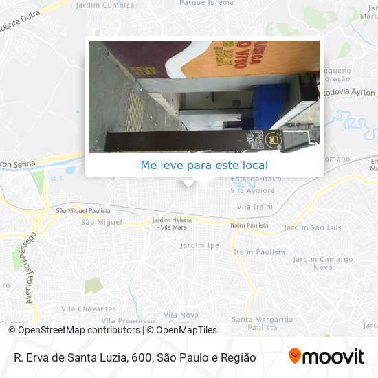 R. Erva de Santa Luzia, 600 mapa