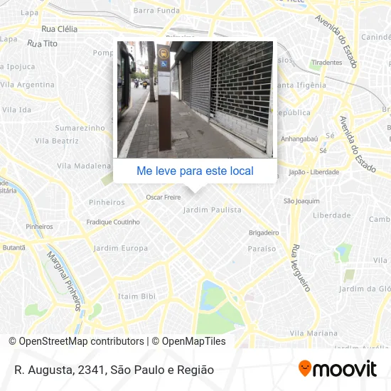 R. Augusta, 2341 mapa