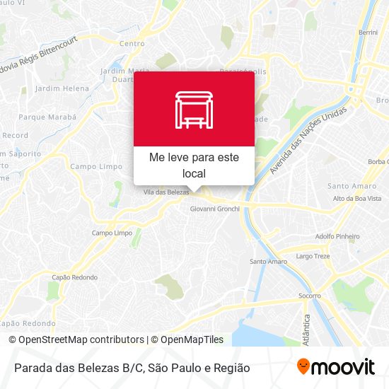 Parada das Belezas B/C mapa