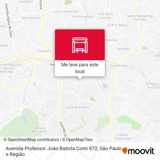 Avenida Professor João Batista Conti  872 mapa
