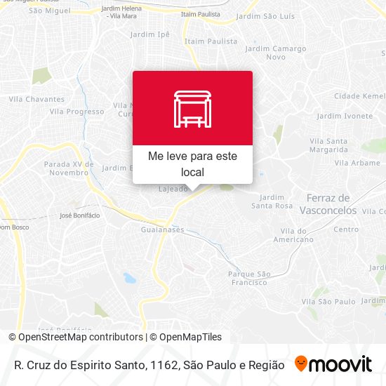 R. Cruz do Espirito Santo, 1162 mapa