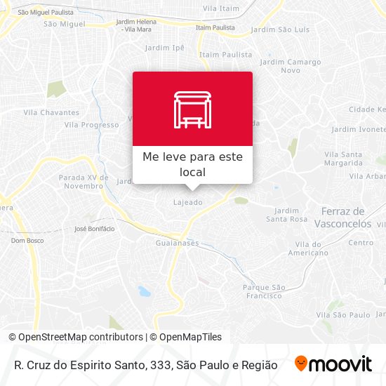 R. Cruz do Espirito Santo, 333 mapa