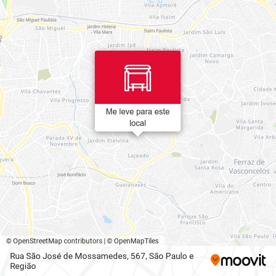 Rua São José de Mossamedes, 567 mapa
