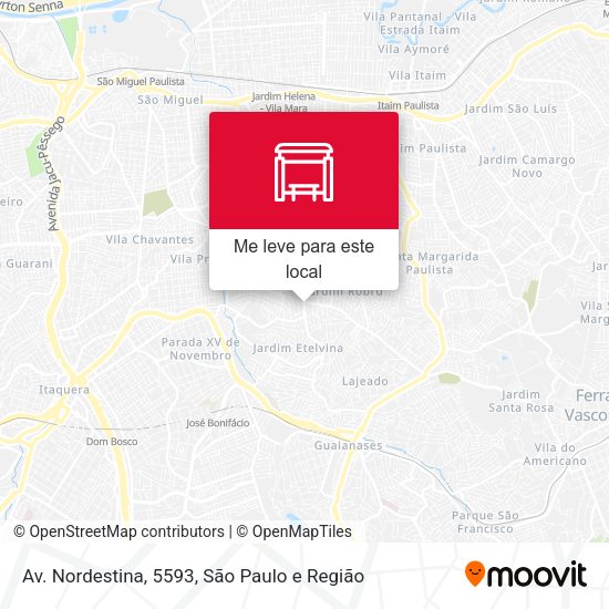 Av. Nordestina, 5593 mapa