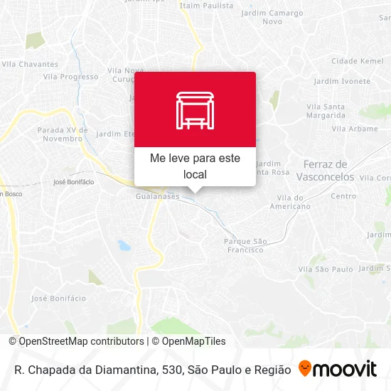 R. Chapada da Diamantina, 530 mapa