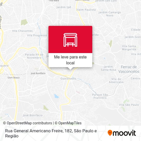 Rua General Americano Freire, 182 mapa