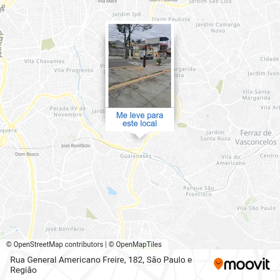 Rua General Americano Freire, 182 mapa