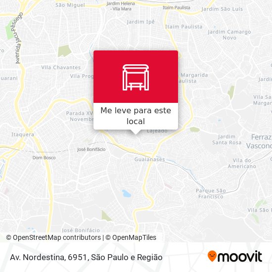 Av. Nordestina, 6951 mapa