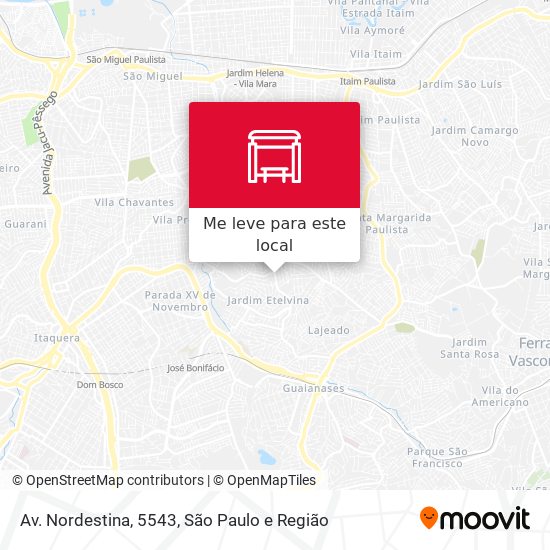 Av. Nordestina, 5543 mapa