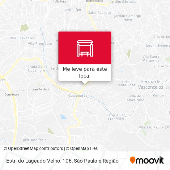Estr. do Lageado Velho, 106 mapa