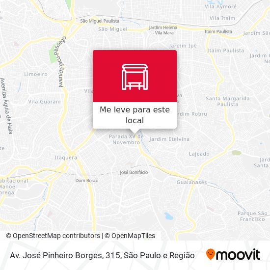 Av. José Pinheiro Borges, 315 mapa