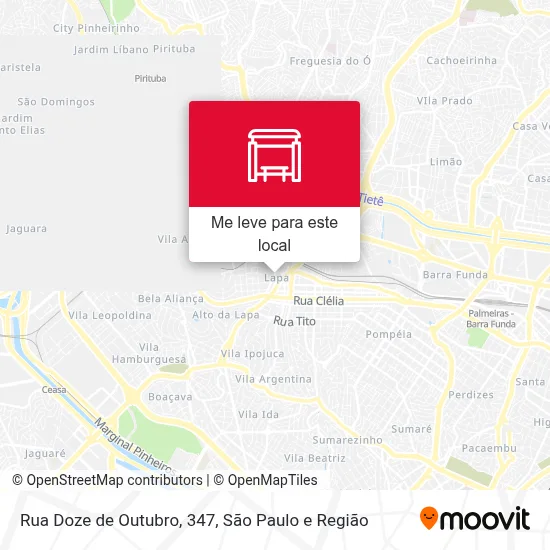 Rua Doze de Outubro, 347 mapa