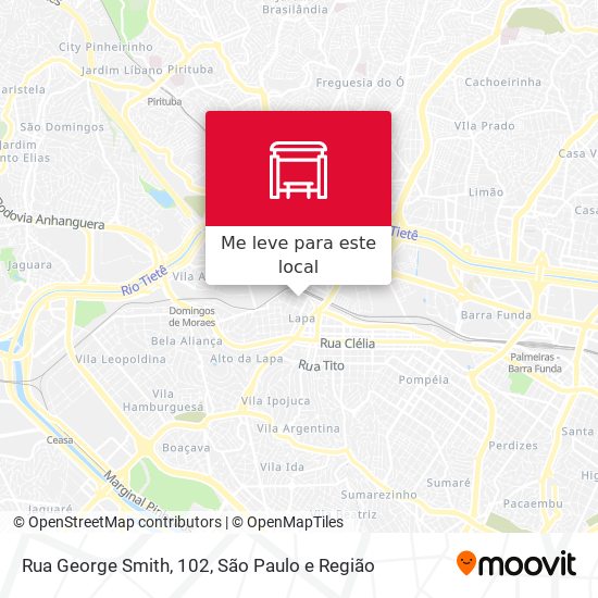 Rua George Smith, 102 mapa