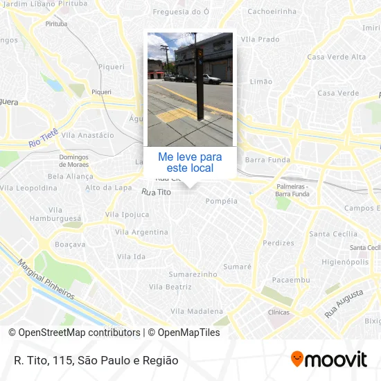 R. Tito, 115 mapa