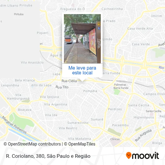 R. Coriolano, 380 mapa