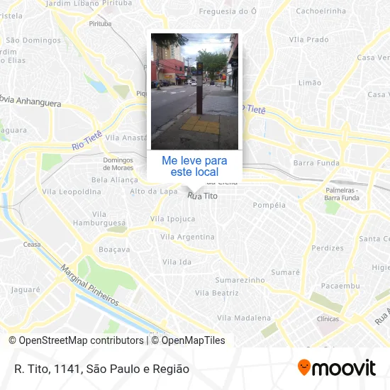 R. Tito, 1141 mapa
